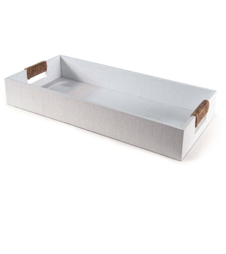 Large White Rectangle Tray