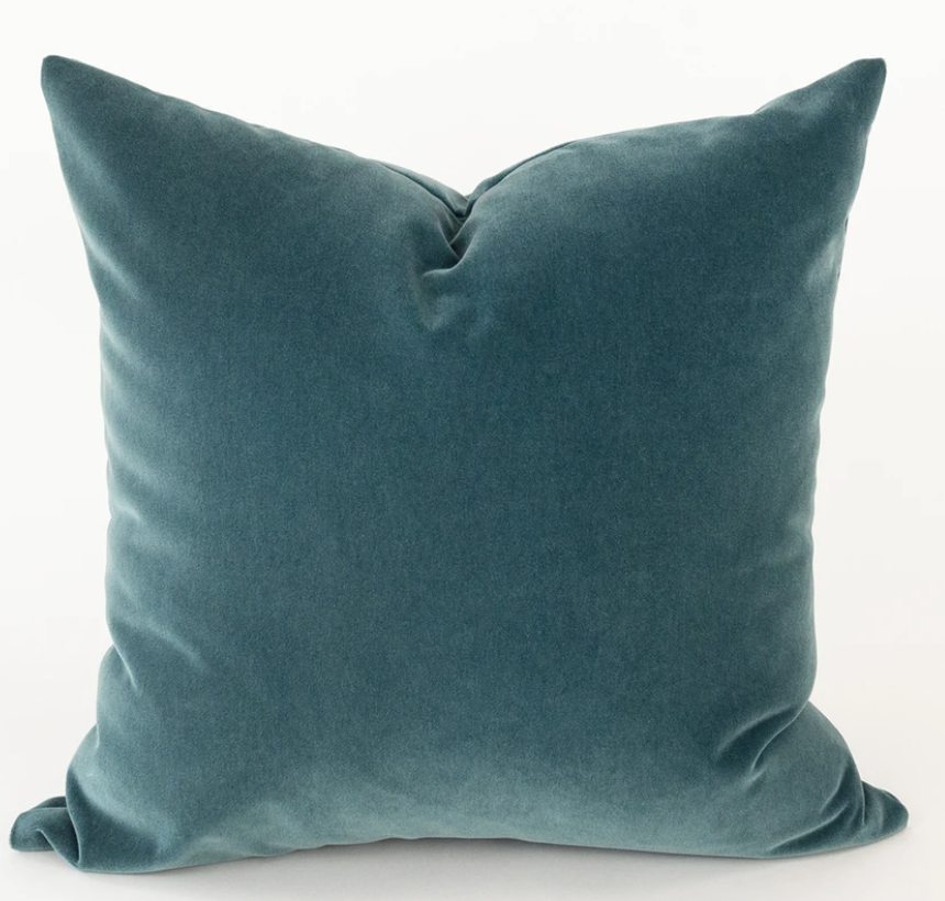 Lagoon Velvet Pillow 20x20