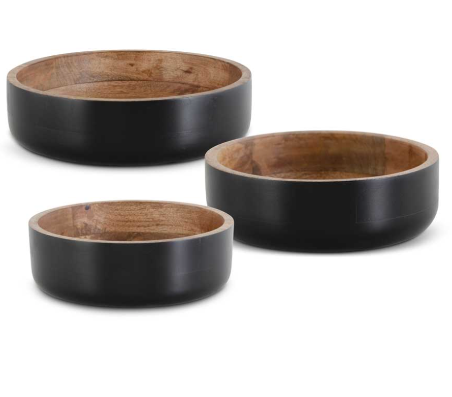 Black Mango Wood Bowl