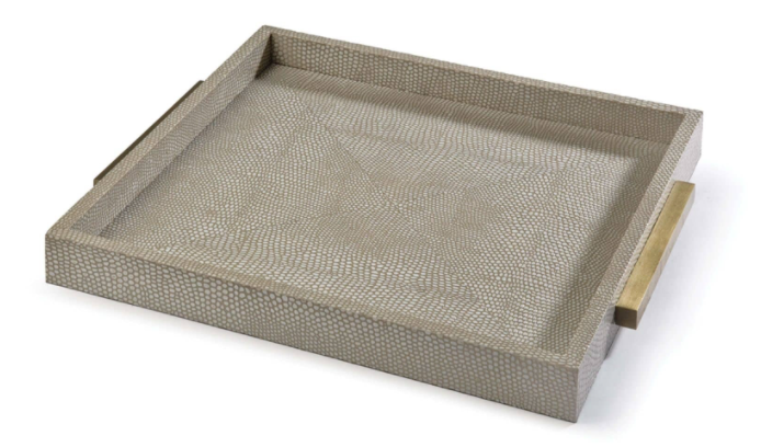 Square Shagreen Tray