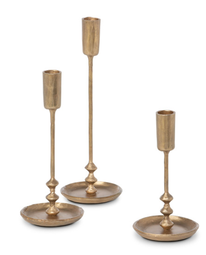 Antique Gold Taper Holder