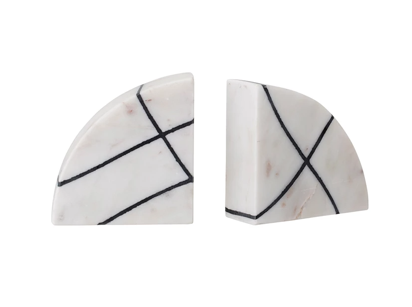 Marble Bookends, Set of 2