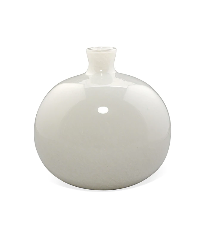 White Handblown Minx Vase
