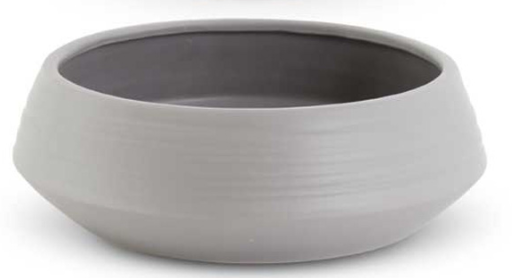 Grey Stoneware Saucer Planters