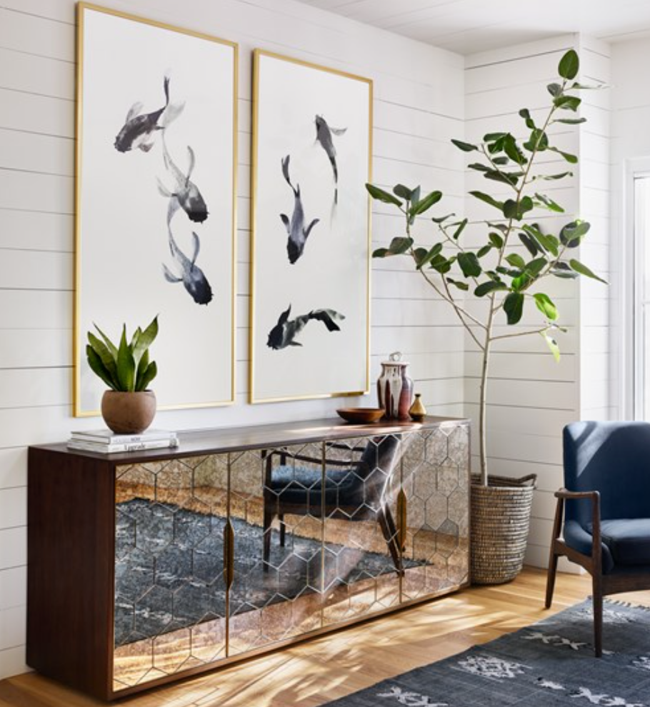 Mirrored Sideboard