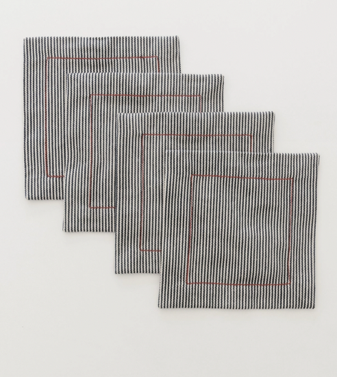 Millwork Cocktail Napkin Set