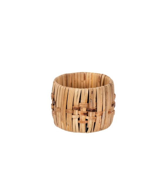 Round Woven Cane Napkin Rings