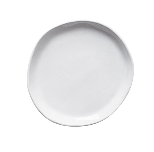 White Pottery Salad Plate