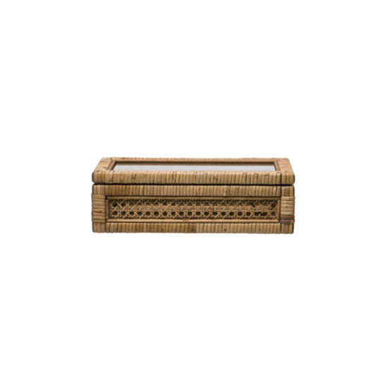 Rattan & Wood Display Box