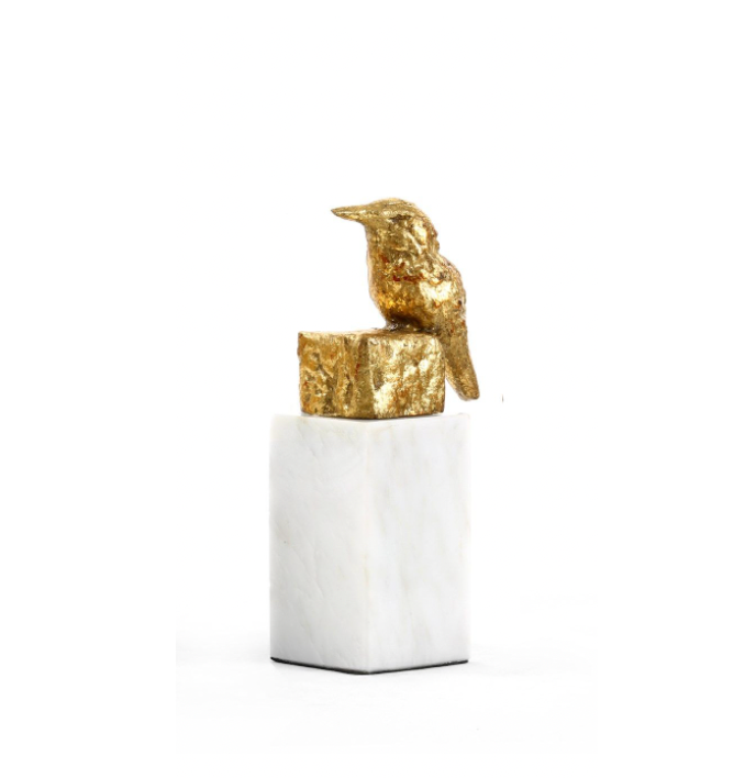 Gold Finch Statue