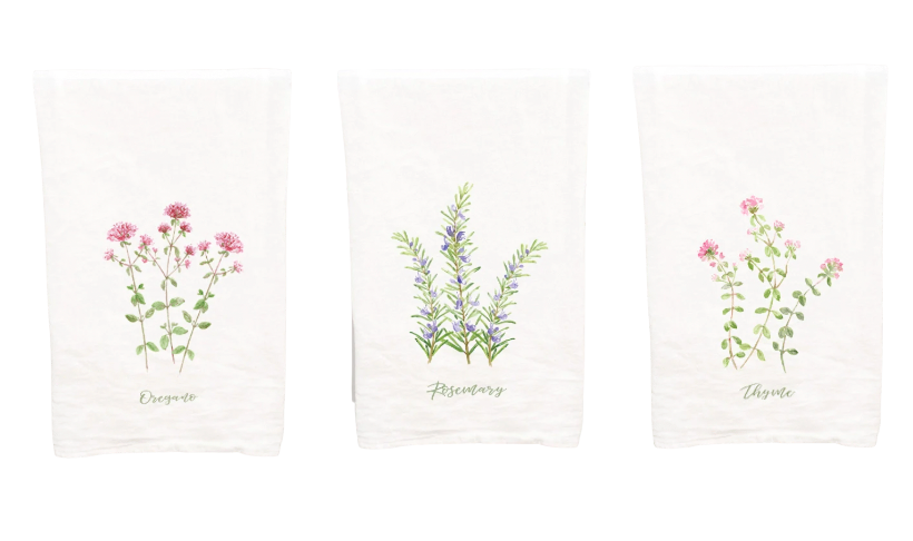 Herb Cotton Tea Towel
