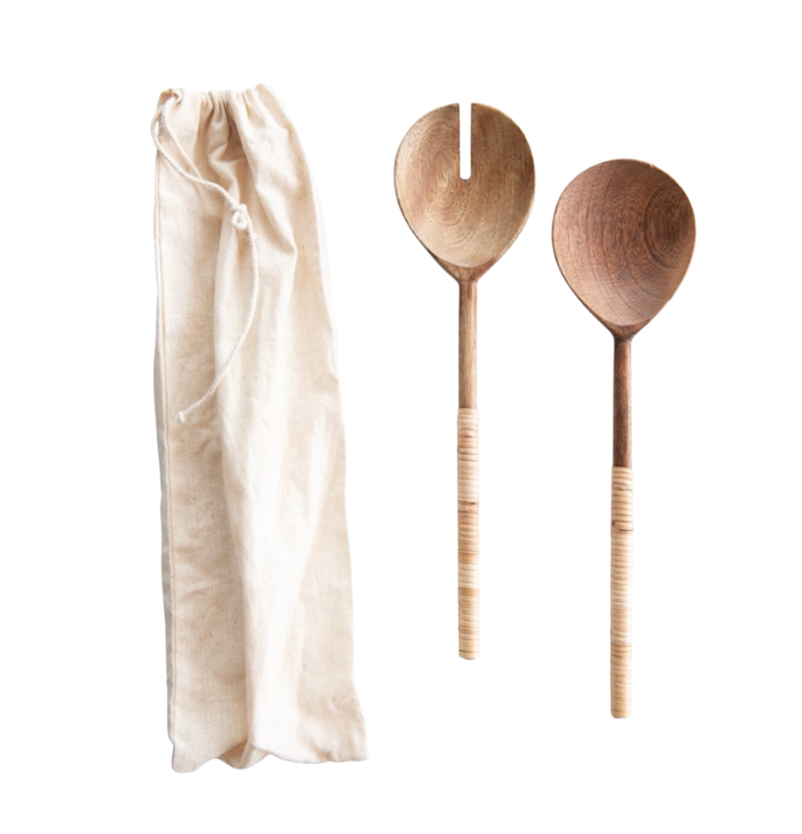 Wood Salad Servers