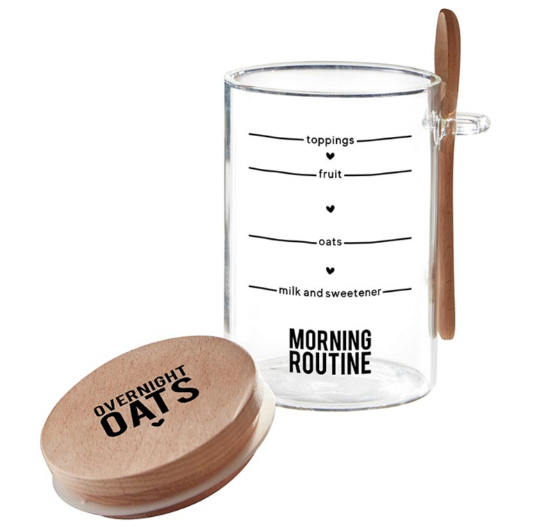 Overnight Oat Jar + Spoon