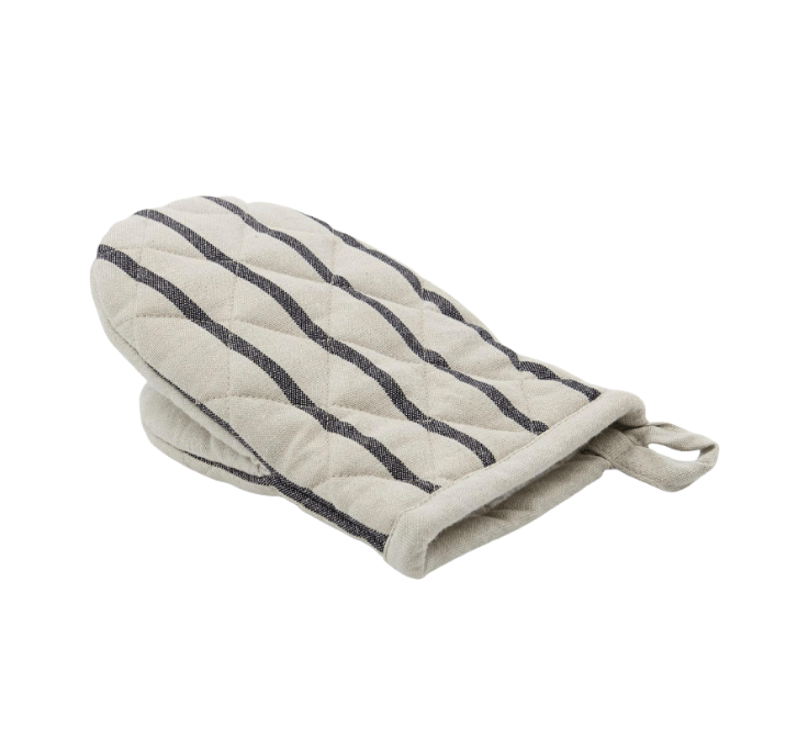Black Stripe Oven Mitt