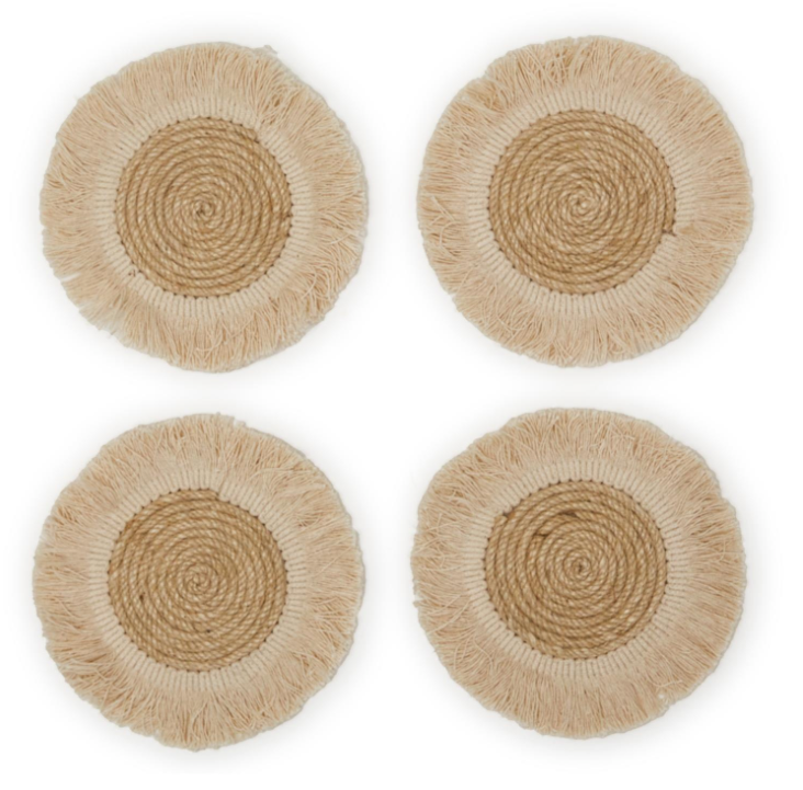 Fringe Coasters, Set of 4