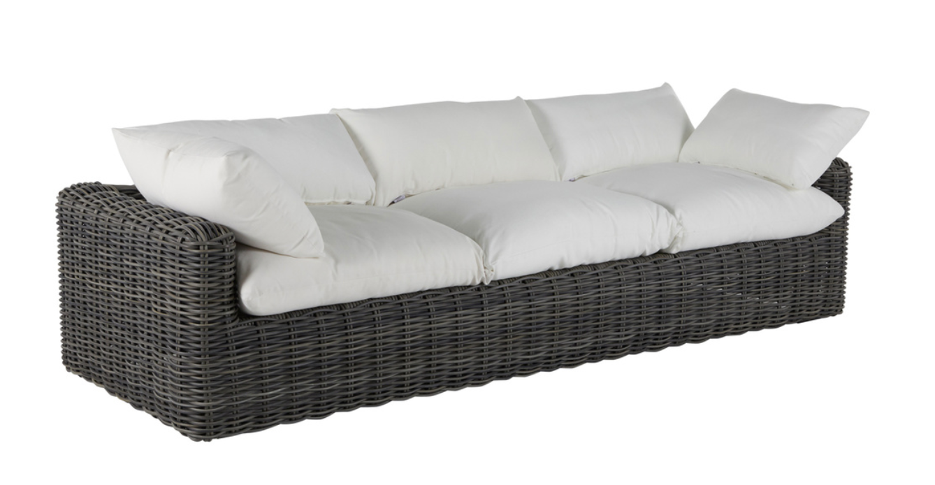 Montecito Woven Sofa - Onyx