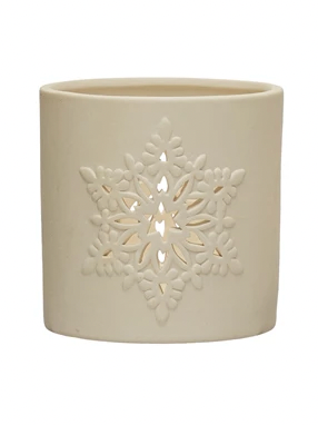 Snowflake Cut Out Tealight Holder