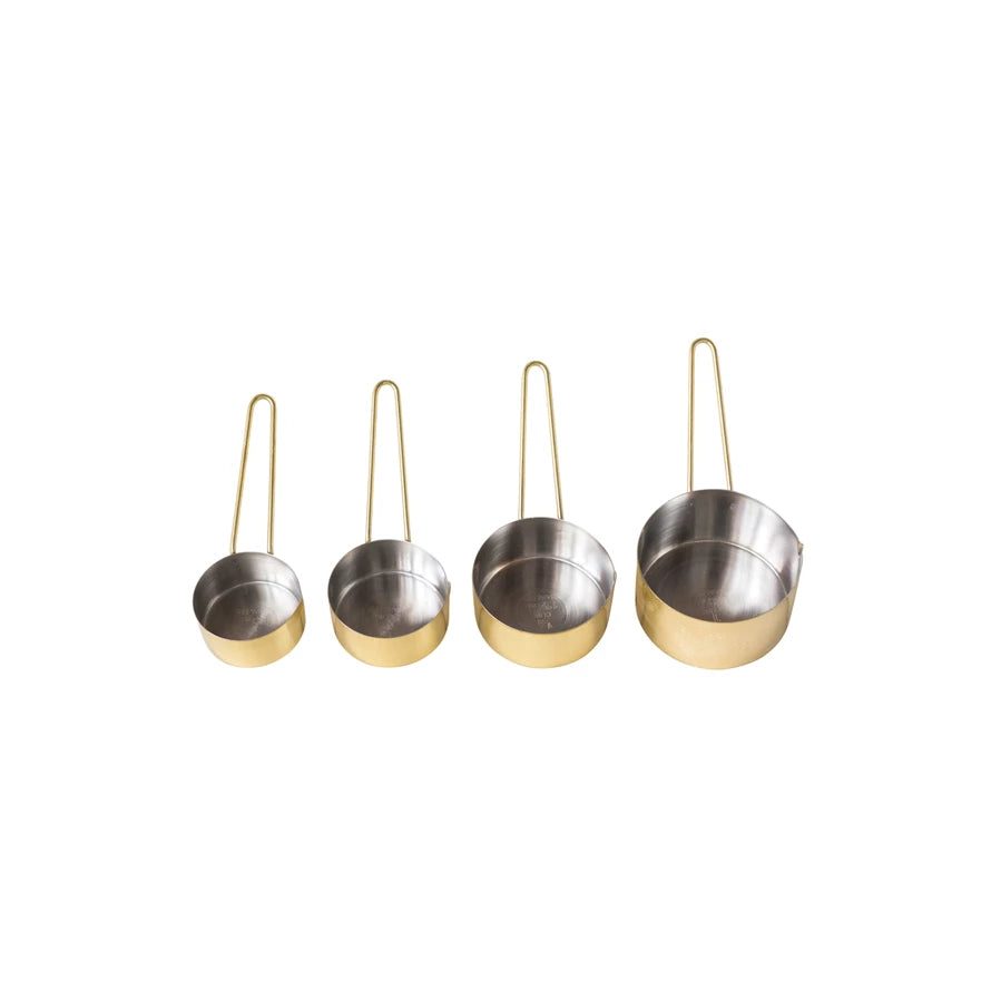 Hammered Stainless Steel Measuring Cups