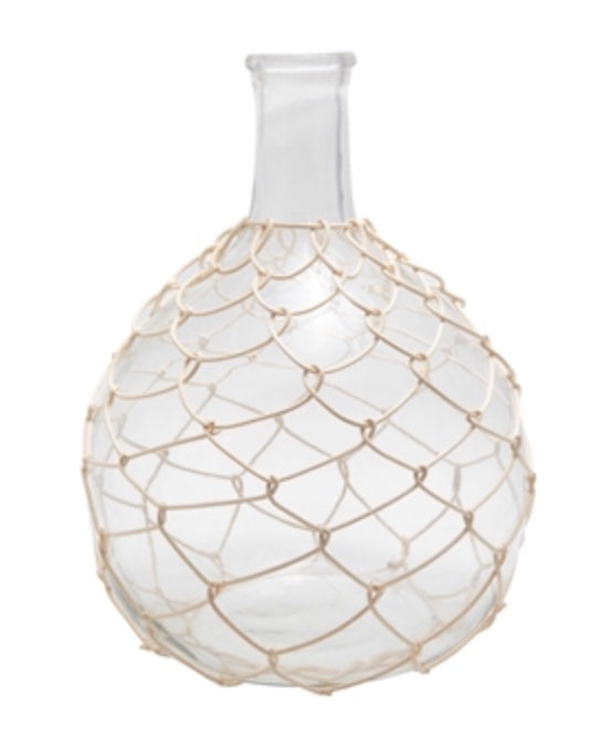 Bamboo Wrapped Vase