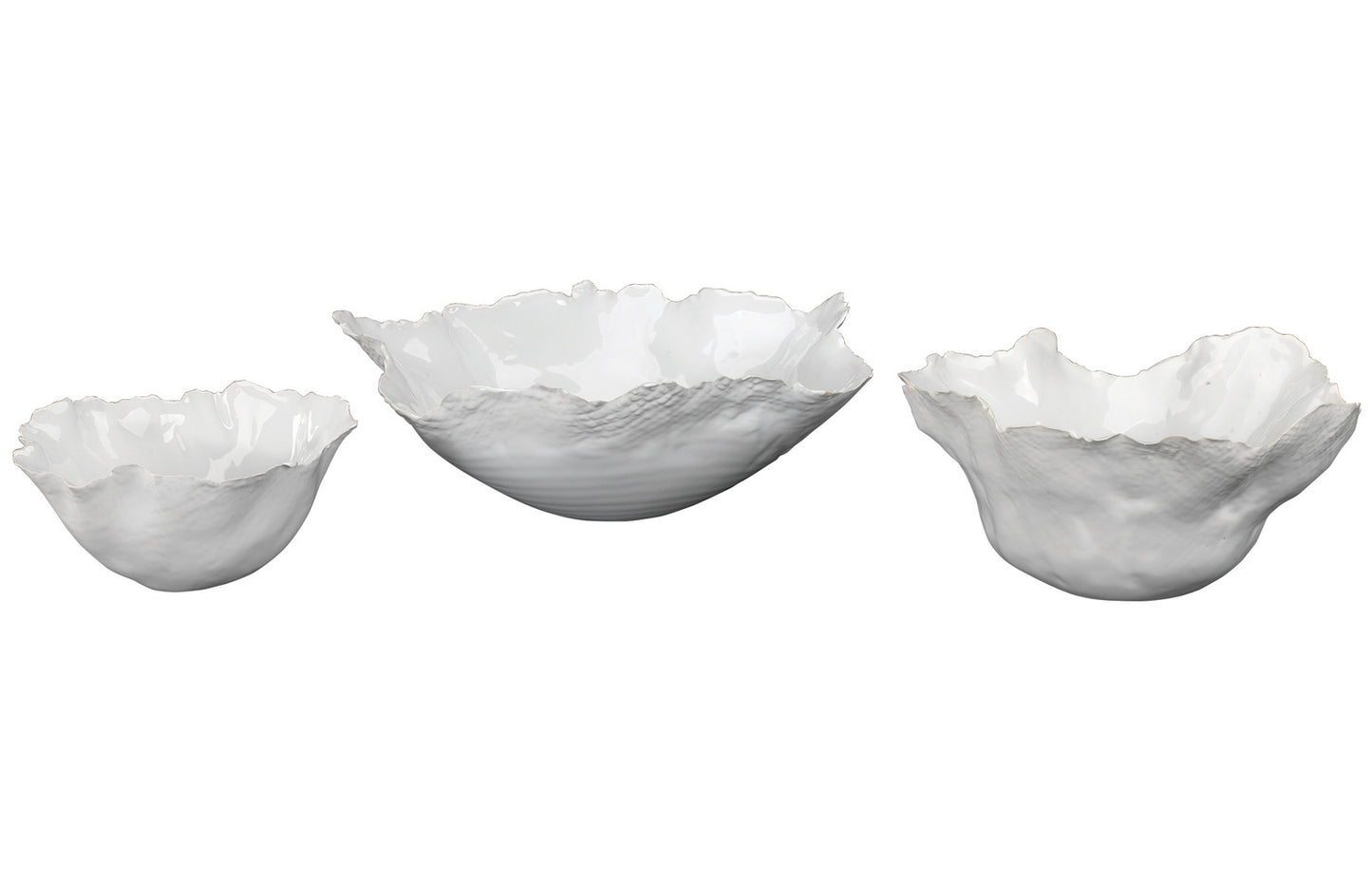 White Freeform Bowl