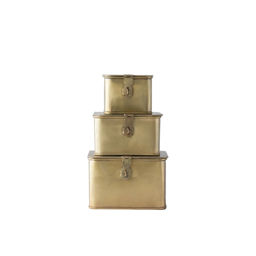 Square Brass Box