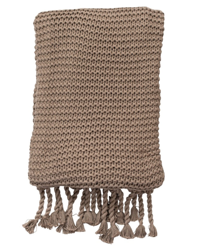 Organic Cotton Comfy Knit Throw