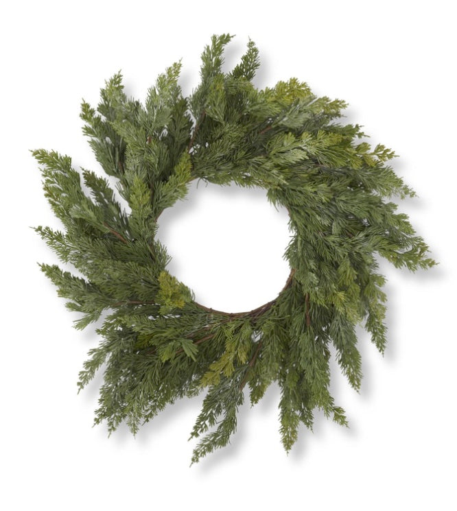 28" Cypress Pine Wreath