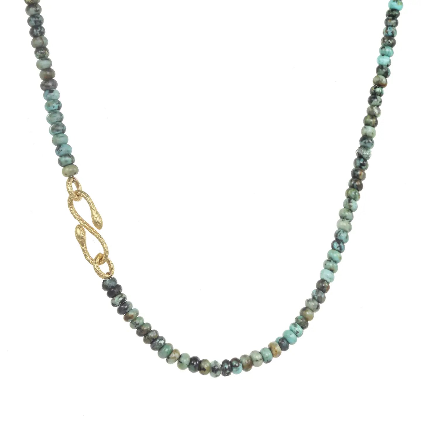 African Turquoise Beaded Necklace
