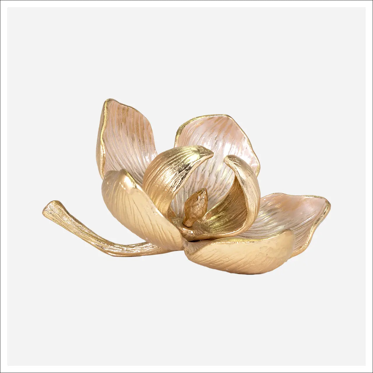 Gold Flower Sculpture
