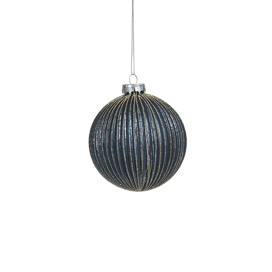 Blue Glass Ornament - Medium