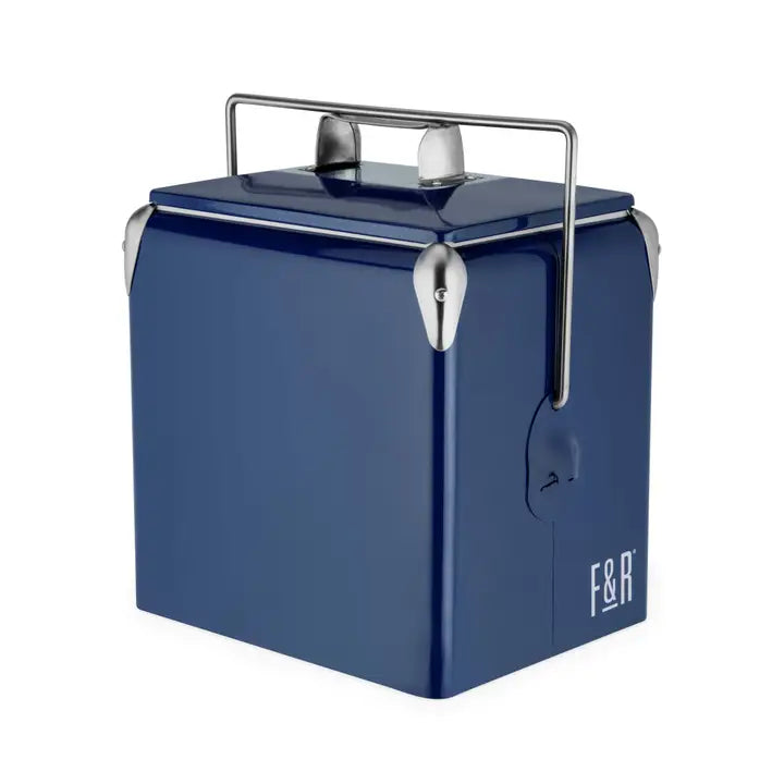 Blue Vintage Metal Cooler