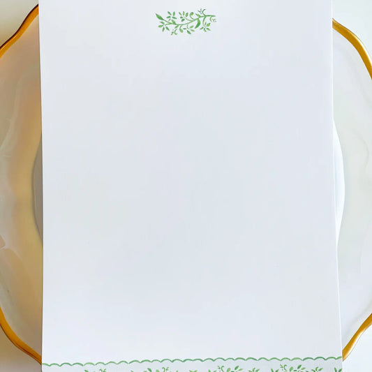 Blue & Green Scallop Notepad