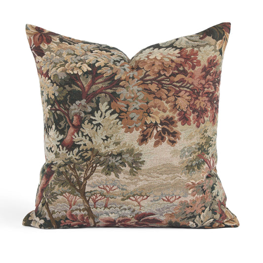 Burgundy Tapestry 20x20 Pillow