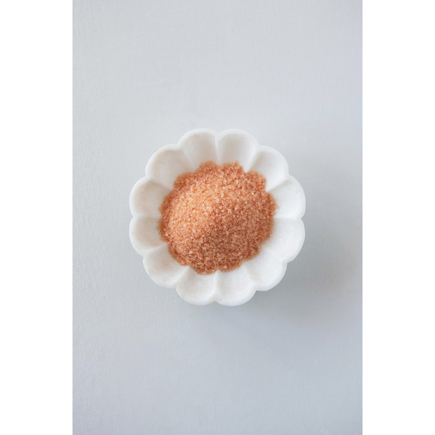 Carved Marble Flower Shaped Bowl