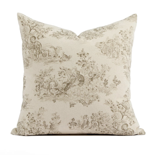 Mushroom Toile 20x20 Pillow