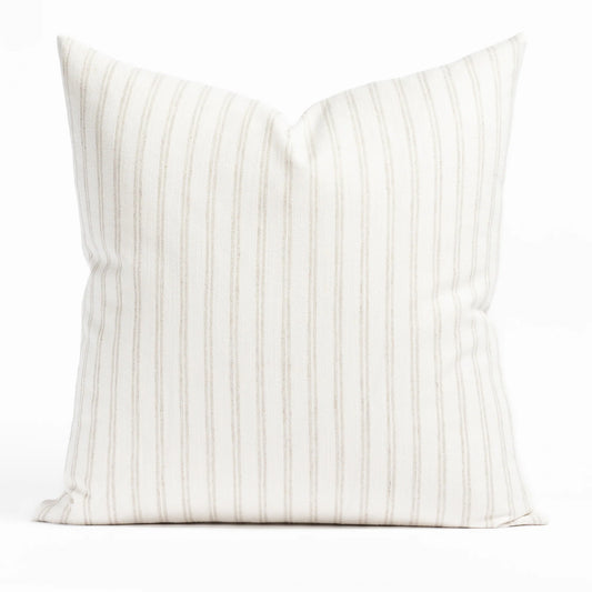 Parchment Stripe 22x22 Pillow