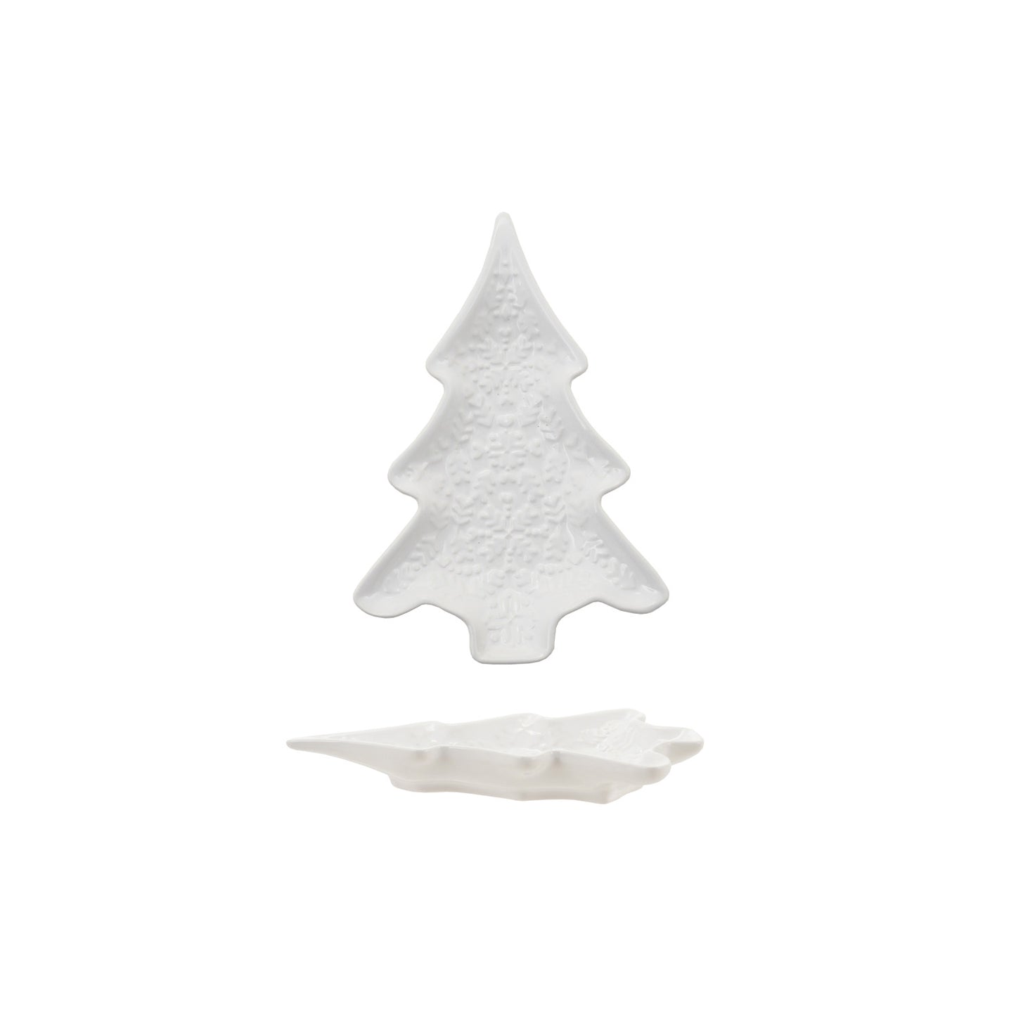 White Ceramic Tree Shaped Dish