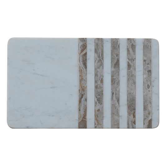 Marble Cheese/Serving Board With Stripes