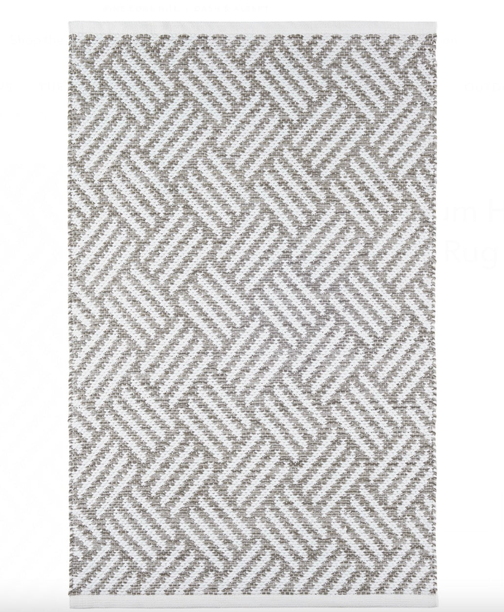 Crisscross Platinum In/Out Rug 5x8