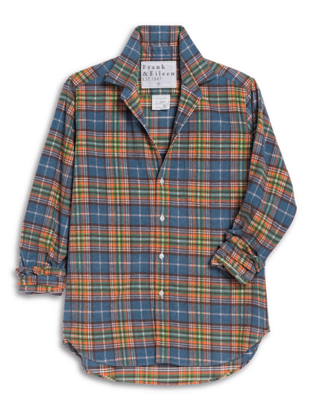 Eileen Relaxed Button-Up Shirt Plaid Flannel
