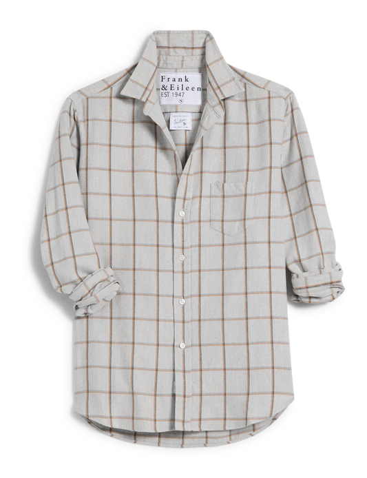 Eileen Heather Grey Windowpane Flannel