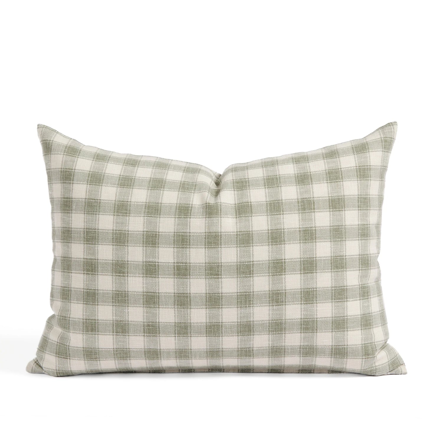 Sage Plaid 14x20 Lumbar Pillow