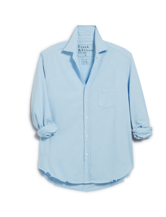 Eileen Relaxed Button-Up Denim Cloud Shirt