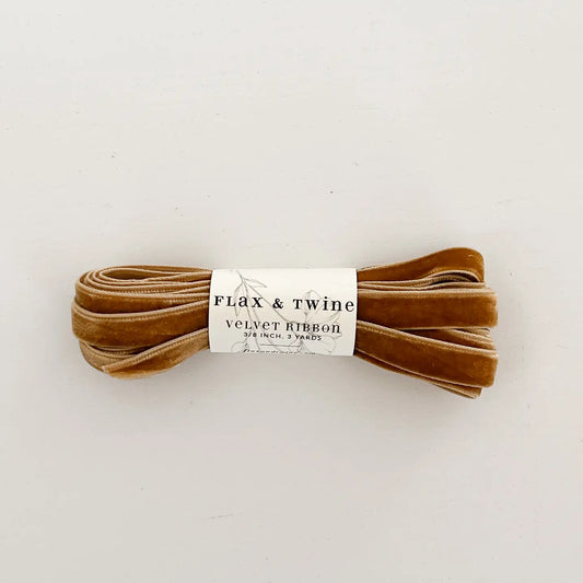 Gold Velvet 3/8" Ribbon