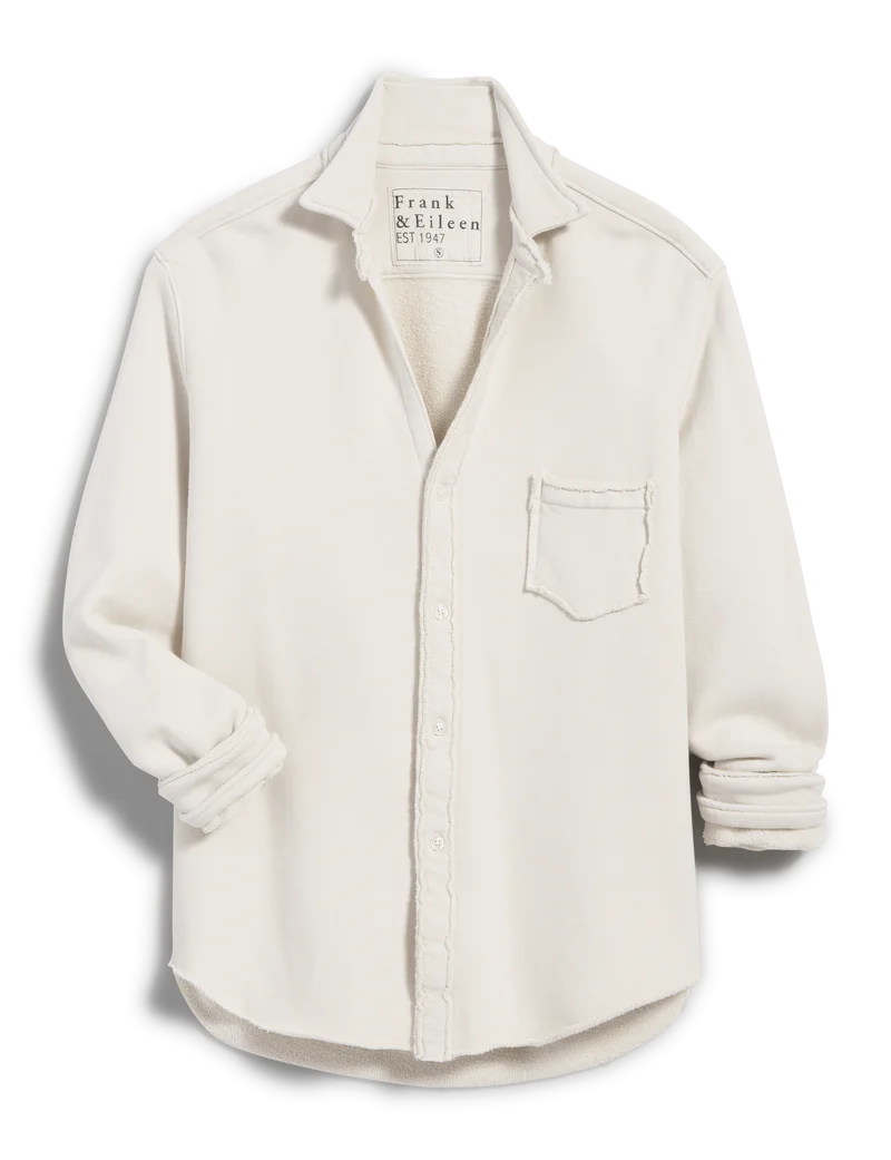 Eileen Relaxed Button Up Triple Fleece Shirt