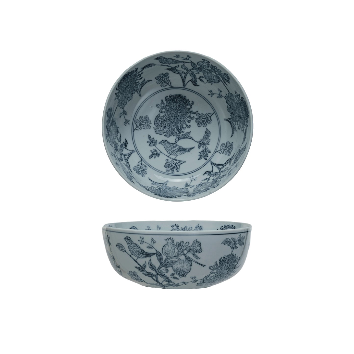 Blue Meadow Stoneware Bowl