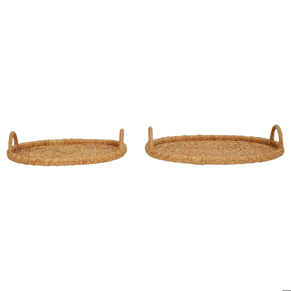 Oval Rattan Trays w/ Handles