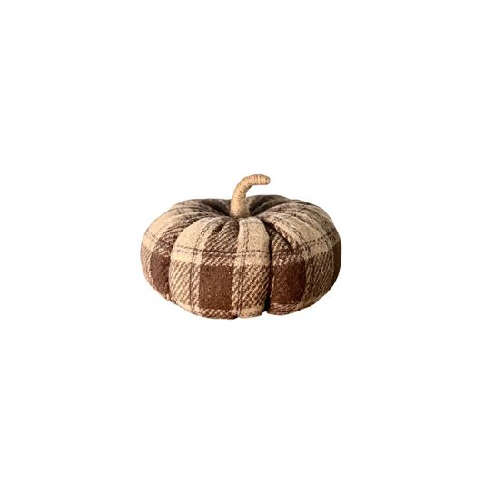 Large Montana Plaid Pumpkin