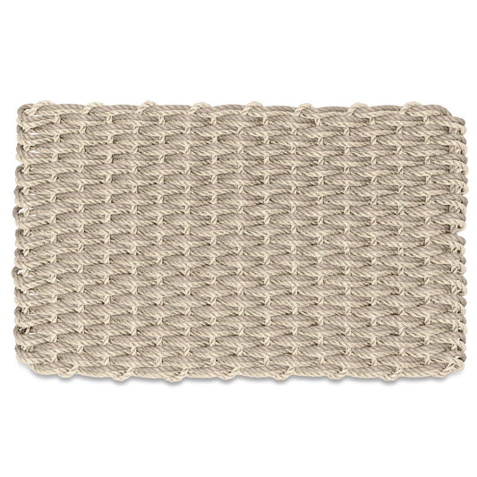 Lobster Rope Outdoor Doormat/Light Tan & Sand