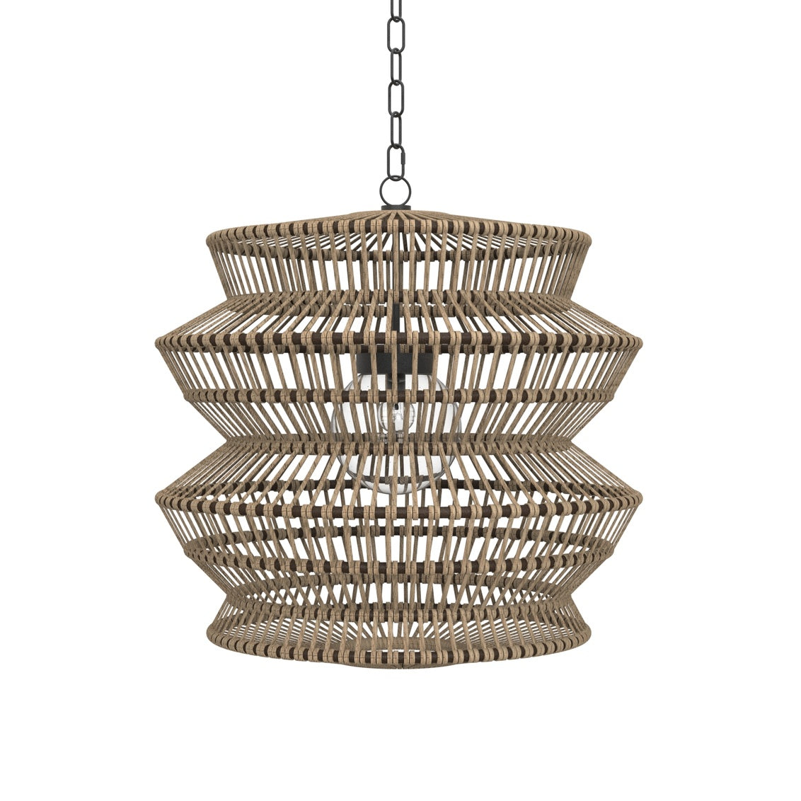 Mckenna Outdoor Chandelier Medium Raffia